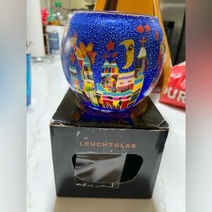 LEUCHTGLAS MultiColor Decorative Art Glass Votive Candle Holder